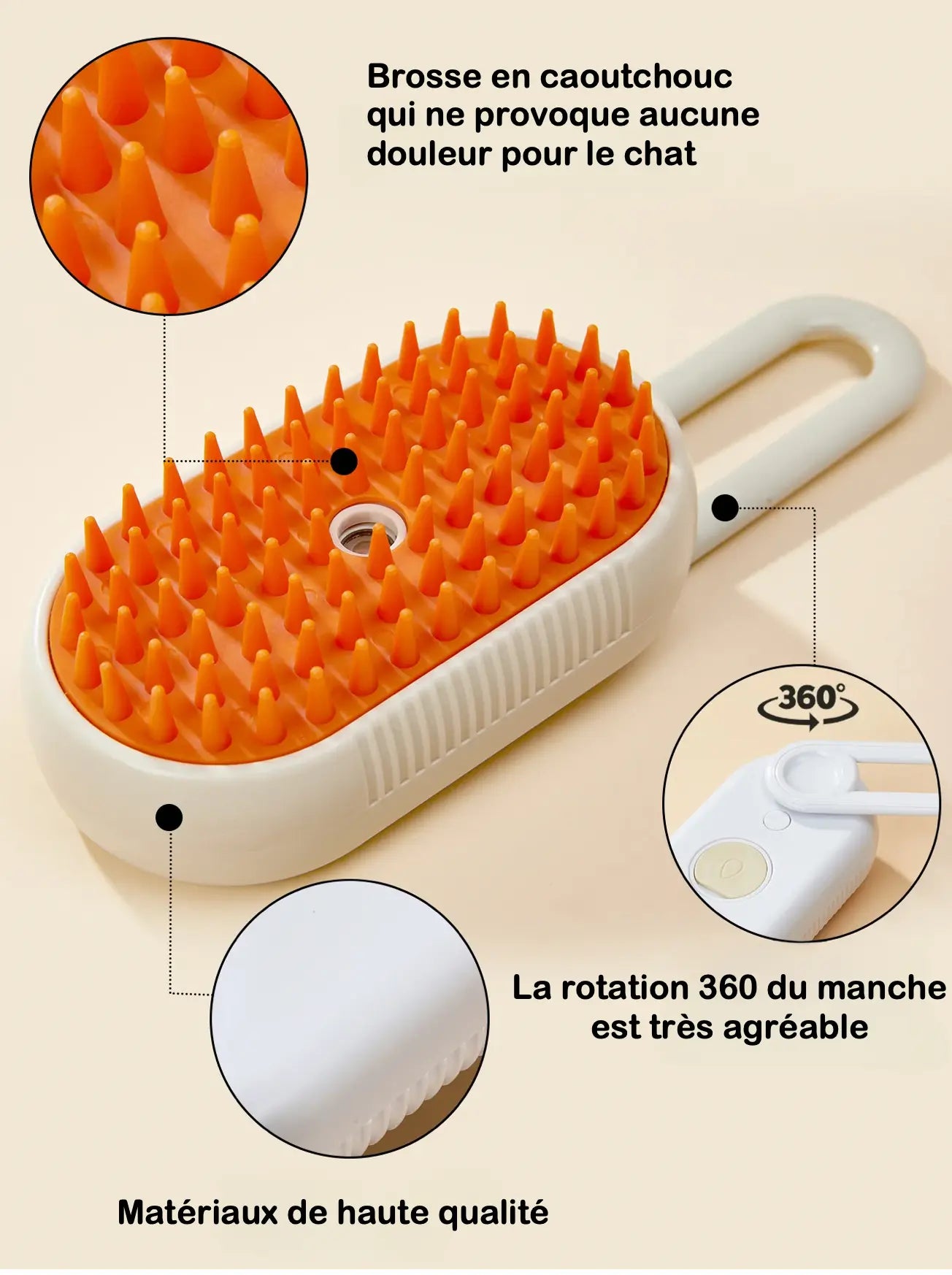 Brosse à vapeur pour chat ScrubbyKitty