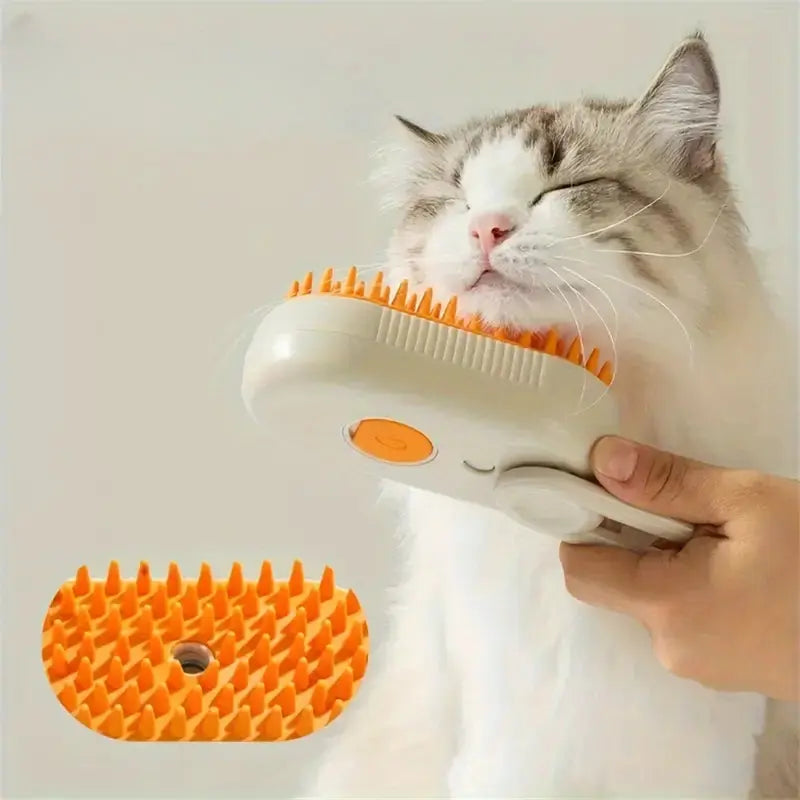 enlevez tous les poils en excedent de votre chat avec cette brosse magique